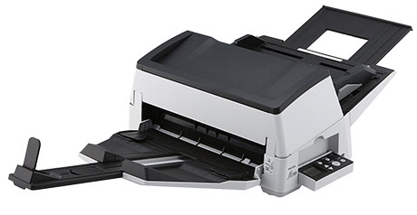 The fi-7600 achieves scanning speeds of 100 ppm/200 ipm (A4 landscape, color, 200/300 dpi), is capable of loading up to 300 sheets at a time and scanning up to as many as 44,000 sheets a day. With its high quality technologies and user-friendly design, the scanner is suitable for continuous high volume scanning. The scanner's ability to scan various documents such as thin paper, plastic cards, envelopes and long page documents boosts user productivity. - Image 2