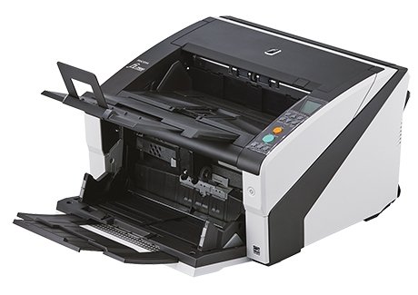 The fi-7800 achieves scanning speeds of 110 ppm/220 ipm (A4 landscape, color, 200/300 dpi), is capable of scanning up to as many as 100,000 sheets a day, and is highly optimized for centralized scanning. - Image 2