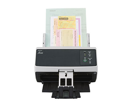 The fi-8150 offers an innovative and superior scanning experience. Compact and reliable, the scanner achieves scan speeds of 50 ppm/100 ipm (200/300 dpi, color, A4 portrait), loads up to 100 sheets at a time, and comes equipped with a capability of scanning up to as many as 8,000 sheets a day. - Image 1