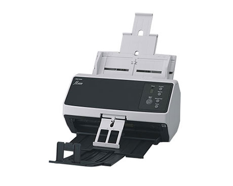 The fi-8150 offers an innovative and superior scanning experience. Compact and reliable, the scanner achieves scan speeds of 50 ppm/100 ipm (200/300 dpi, color, A4 portrait), loads up to 100 sheets at a time, and comes equipped with a capability of scanning up to as many as 8,000 sheets a day. - Image 2