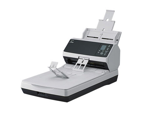 The fi-8270 offers an innovative and superior experience, and comes with versatile scanning as flatbed and ADF. It provides quick scans in just 1.7 seconds ipm (200/300 dpi) as flatbed, and 70 ppm/140 ipm (200/300 dpi, color, A4 portrait) as ADF. The scanner loads up to 100 sheets at a time, and comes equipped with a capability of scanning up to as many as 10,000 sheets a day. - Image 2